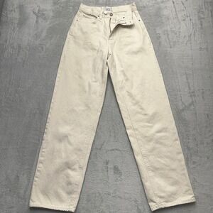 BDG High Rise Baggy Cream Denim Jeans Women's Size 26